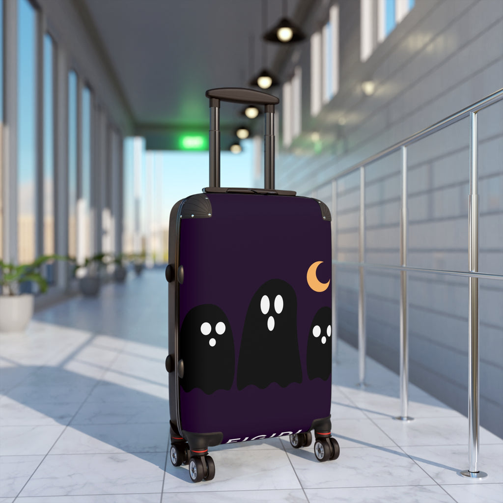Ghost Trio Carry-On Suitcase — Cute Halloween Travel Luggage