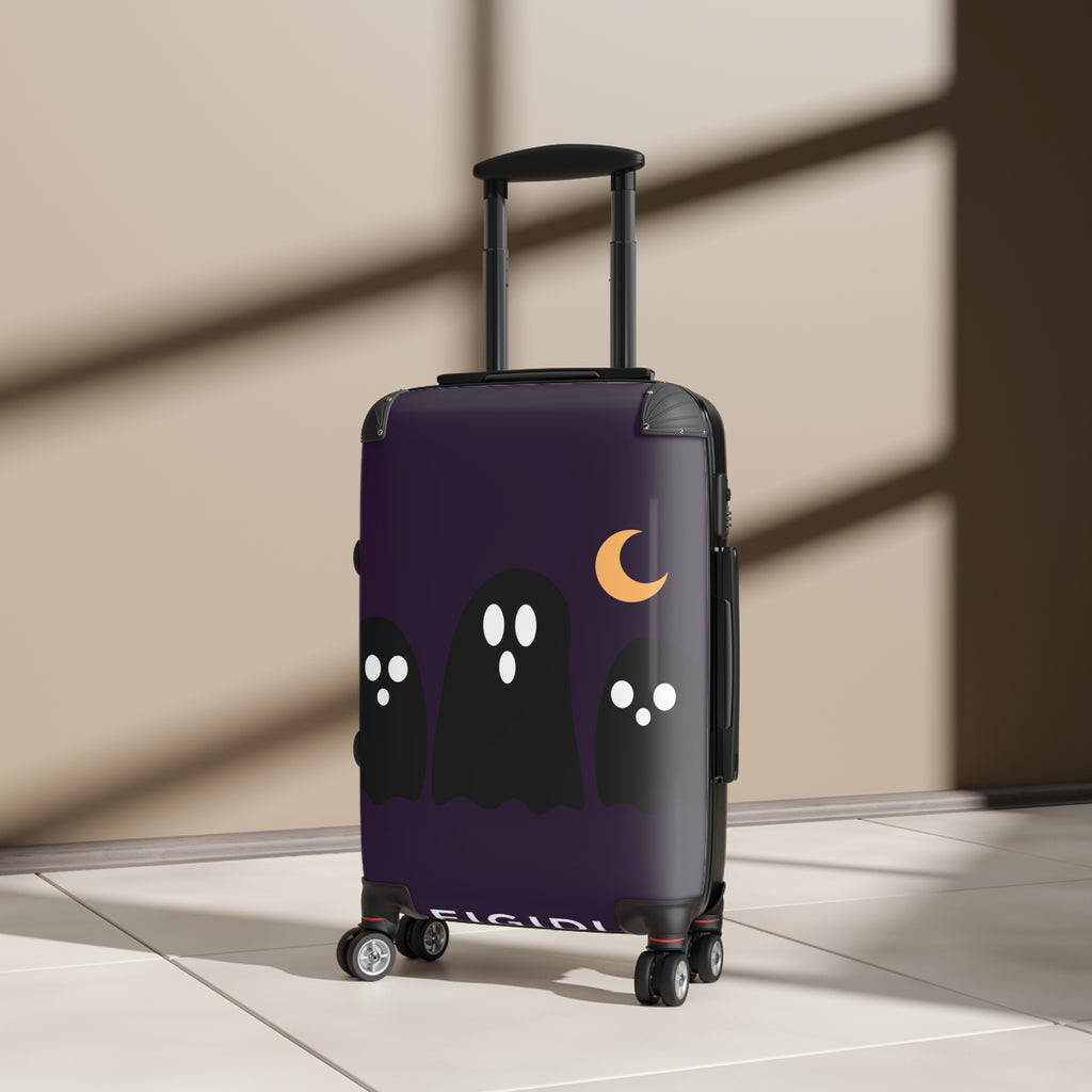 Ghost Trio Carry-On Suitcase — Cute Halloween Travel Luggage