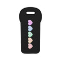 Candy Heart Wine Tote Bag — Pastel Conversation Hearts Wine Carrier