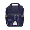 Multifunctional Diaper Backpack — Navy Baby Care Bag with Waterproof Front Pocket