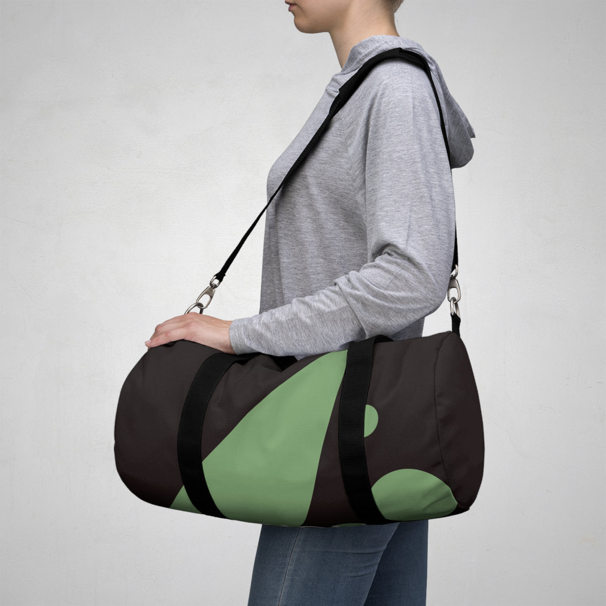 Green Dot Minimalist Duffel Bag — Travel Gym Weekend Bag